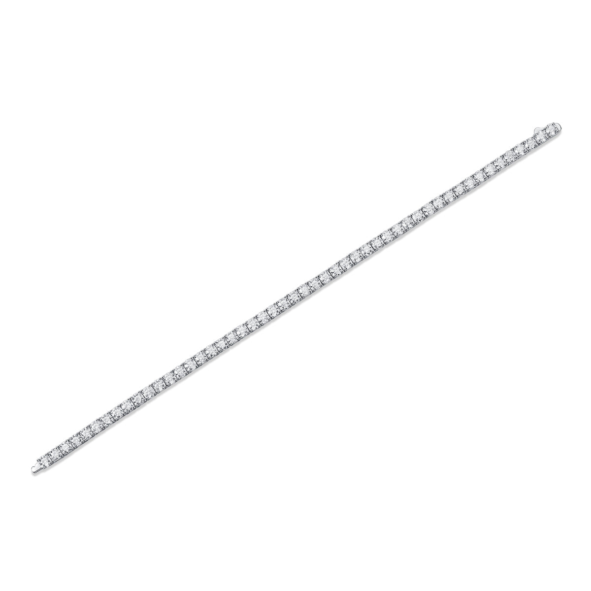 S925 Sterling Silver Baguette Cut Moissanite Tennis Bracelet for Women
