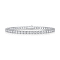 S925 Sterling Silver Baguette Cut Moissanite Tennis Bracelet for Women