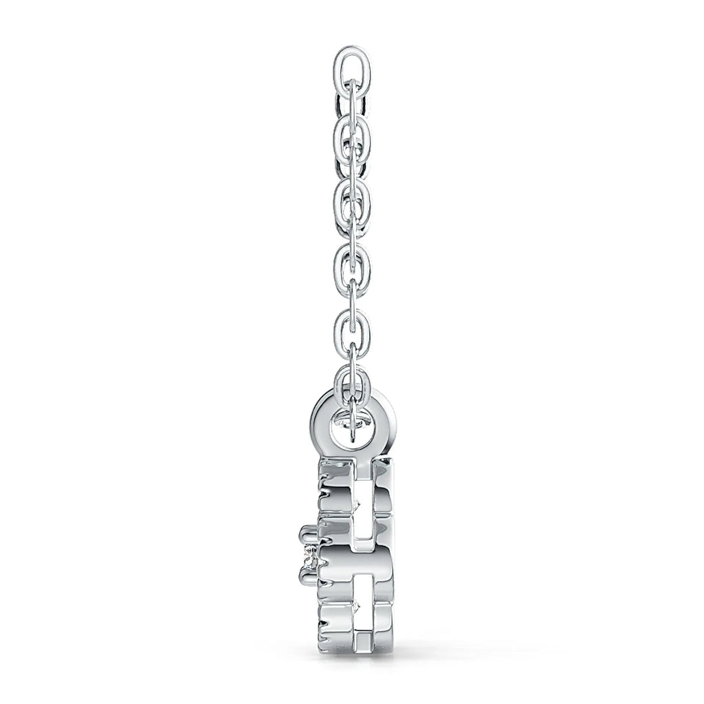 S925 Sterling Silver Four‑Leaf Clover Necklace for Women, Moissanite Pendant Necklace